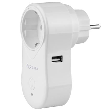 Älykäs pistoke SMART 3400W/230V Wi-Fi Tuya + USB SCHUKO
