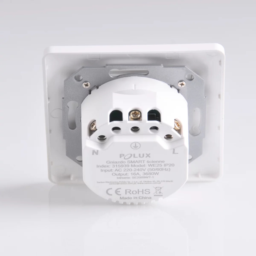 Älykäs pistoke SMART 3680W/230V/16A Wi-Fi Tuya SCHUKO