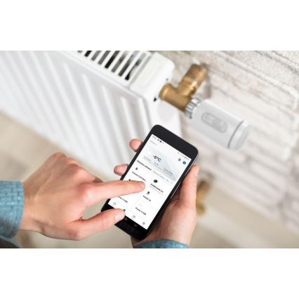 Älykäs termostaatinpää LED näytöllä 2xAA/3V Zigbee