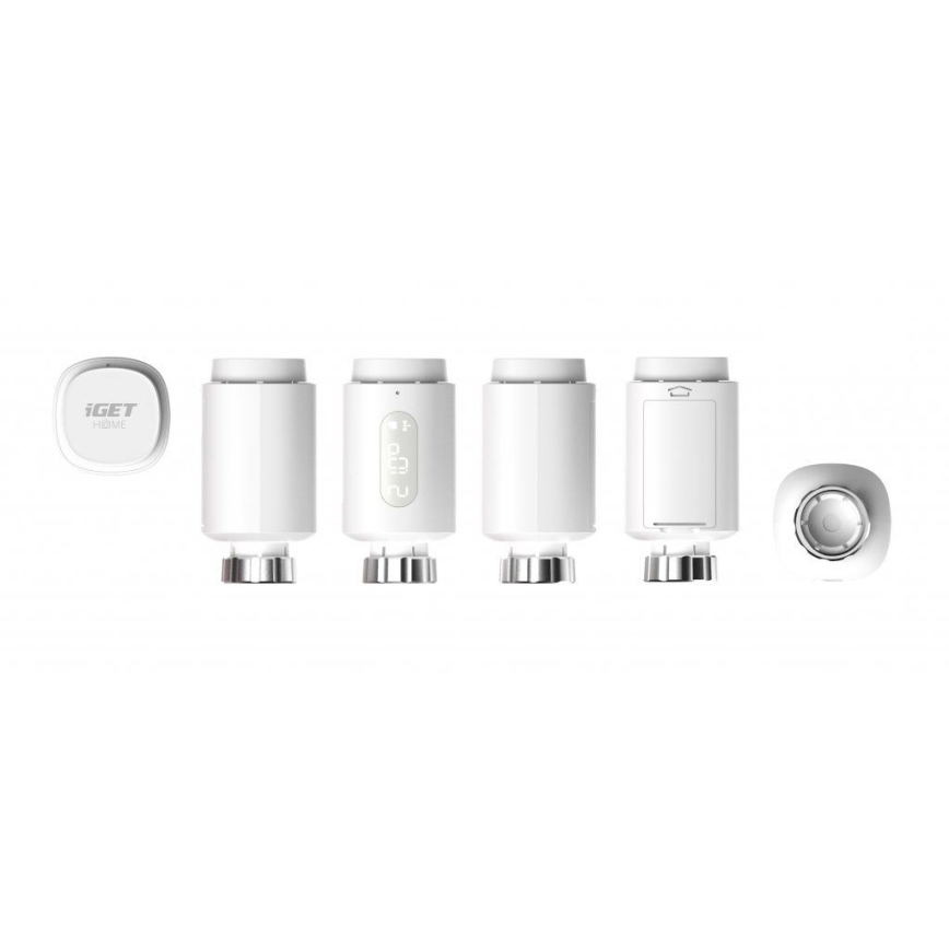 Älykäs termostaatinpää LED näytöllä 2xAA/3V Zigbee
