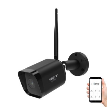 Älykäs ulkokamera anturilla Full HD 1080p 12V IP65 Wi-Fi Tuya musta