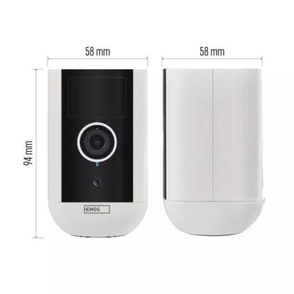 Älykäs ulkokamera liiketunnistimella GoSmart 5V 9600mAh IP65 Wi-Fi Tuya