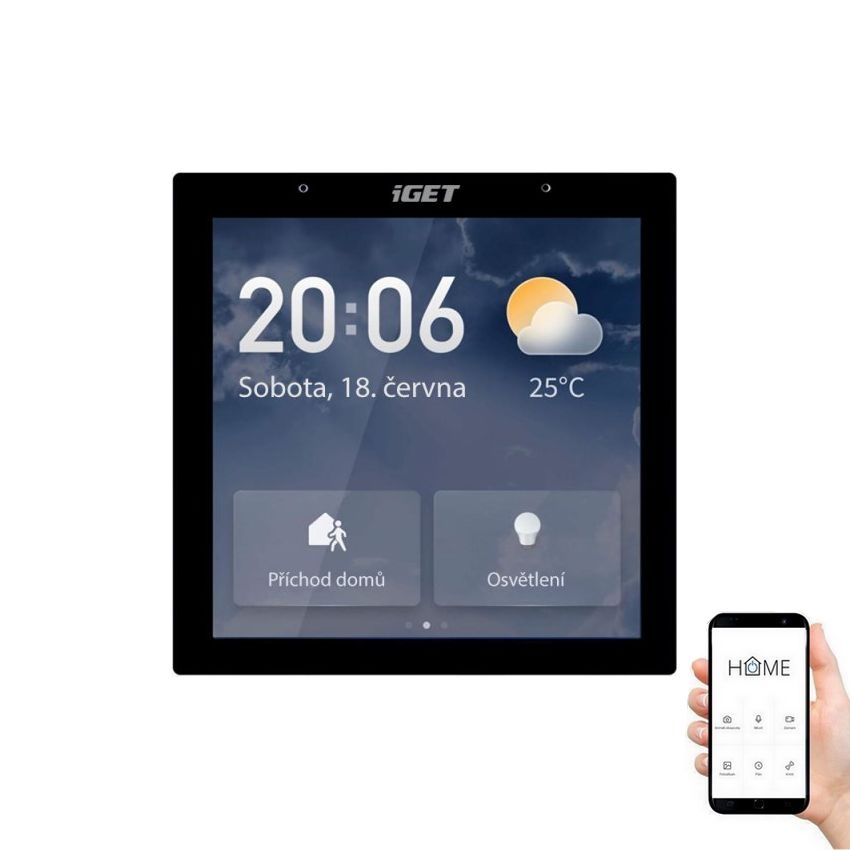 Älykäs yhdyskäytävä kanssa kosketus näyttö GW6 Wi-Fi Zigbee Bluetooth