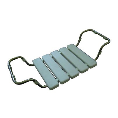 Ammeistuin 84x13 cm, hopea/valkoinen