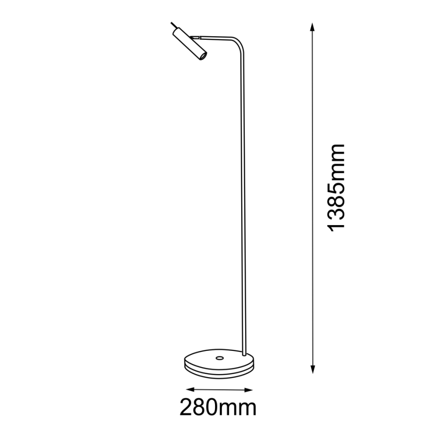 Amplex - Lattialamppu 1xGU10/15W/230V