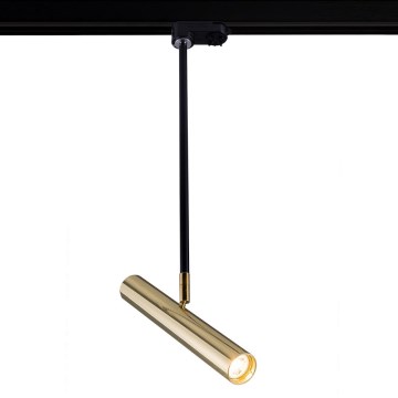 Amplex - Riippukattokruunu kiskojärjestelmään 1xGU10-MR11/15W/230V musta/messinki