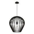 Amplex - Riippuvalaisin vaijerilla 1xE27/20W/230V musta