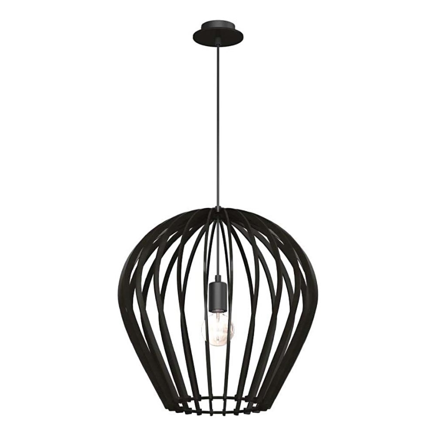 Amplex - Riippuvalaisin vaijerilla 1xE27/20W/230V musta