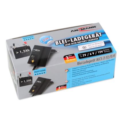 Ansmann 11496 - ALCS 2-12/0,4 - Akkulaturi 2-12V/1,2-40Ah