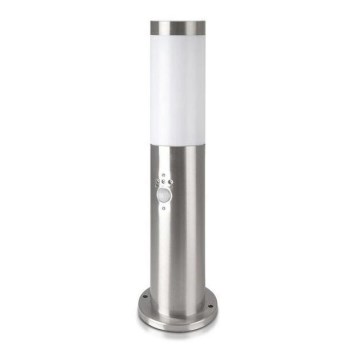 Anturilla varustettu ulkovalaisin 1xE27 / 60W / 230V IP44 45cm mattakromi