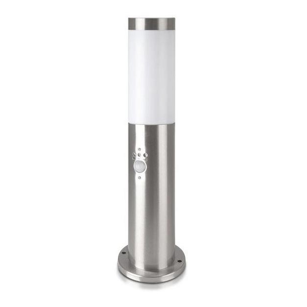 Anturilla varustettu ulkovalaisin 1xE27 / 60W / 230V IP44 45cm mattakromi