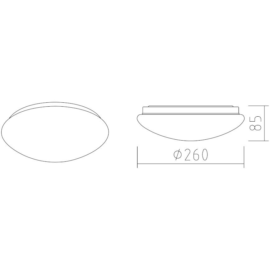 APLED - LED-kattovalaisin LENS P TRICOLOR LED/12W/230V IP41 2700 - 6500K 825lm