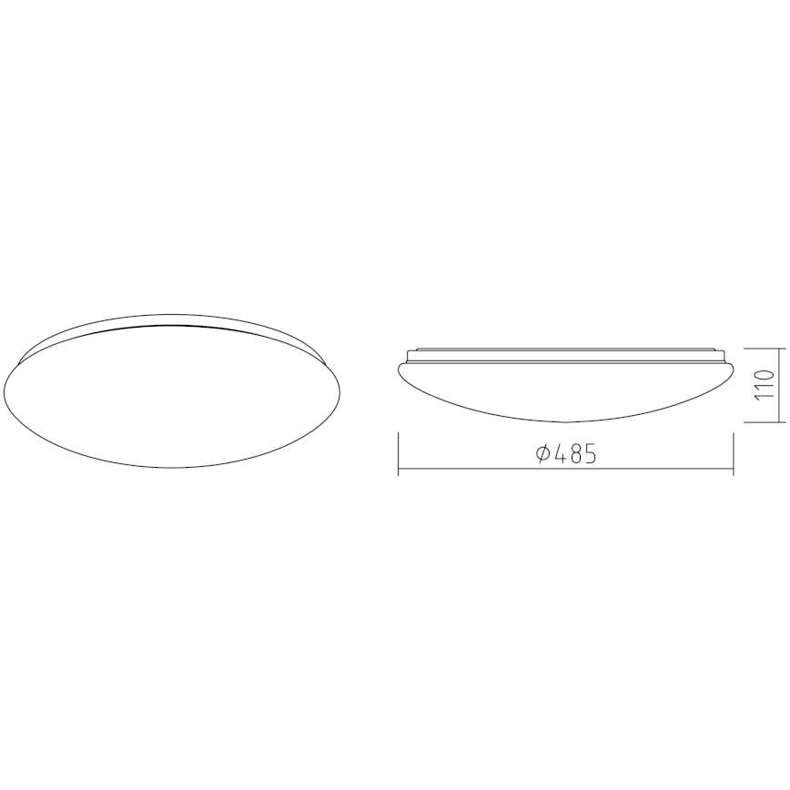 APLED - LED-kattovalaisin LENS P TRICOLOR LED/36W/230V IP41 2700 - 6500K 2520lm