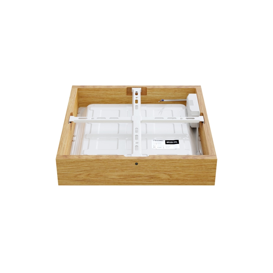 APLED - LED-kattovalo QUADRA LED/24W/230V tammi