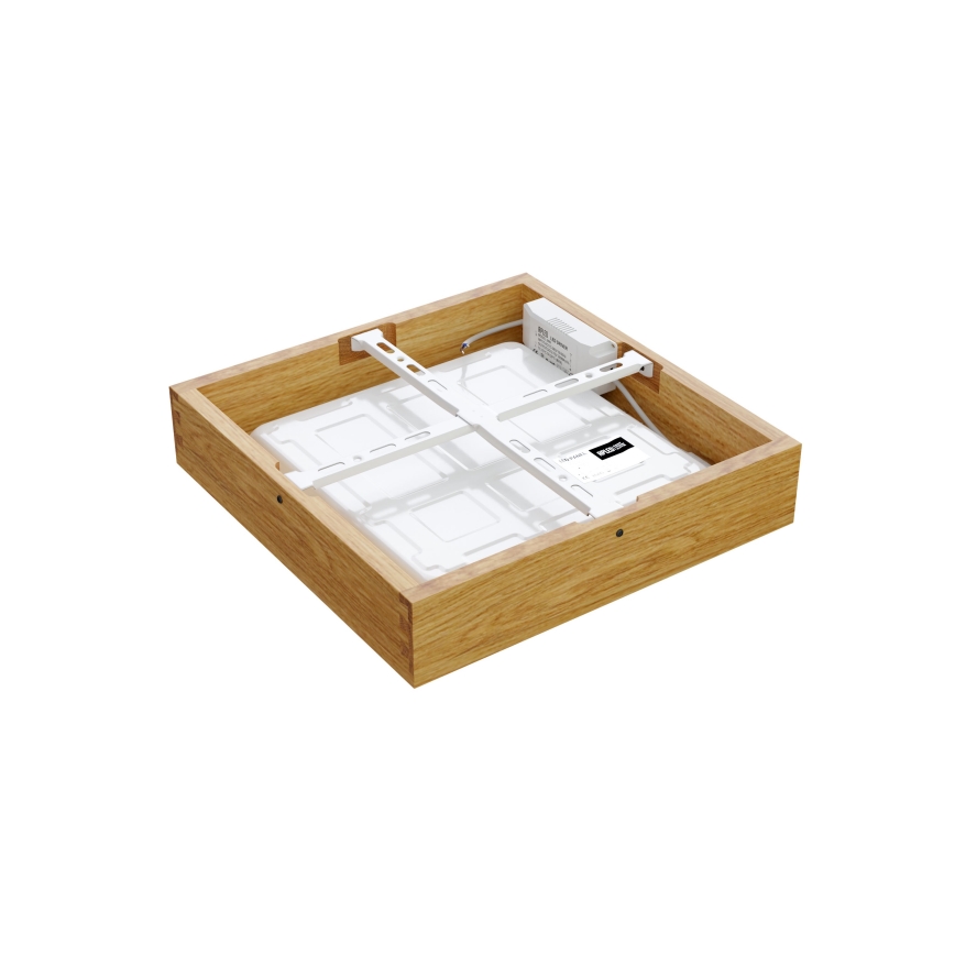 APLED - LED-kattovalo QUADRA LED/24W/230V tammi
