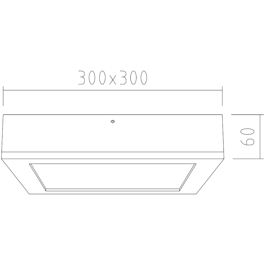 APLED - LED-kattovalo QUADRA LED/24W/230V tammi