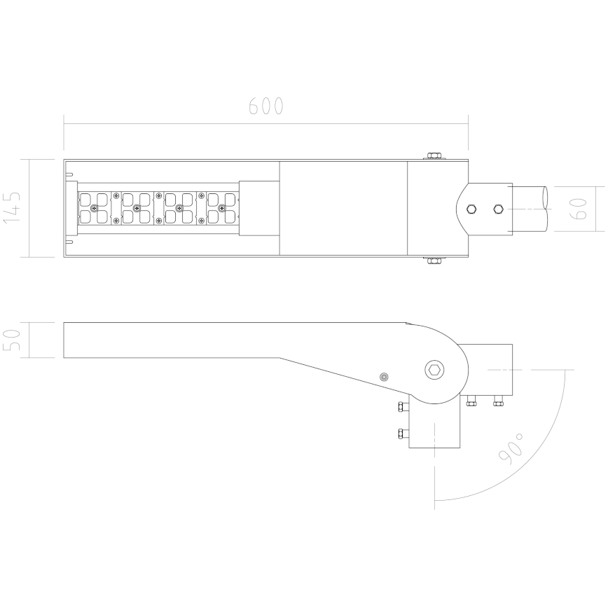 APLED - LED-katuvalo FLEXIBO PREMIUM LED/29W/90-265V IP65 2700K