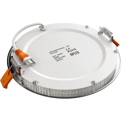 APLED - LED Kylpyhuoneen upotettava valo RONDO LED/12W/230V IP40 halkaisija 17 cm mattakromi