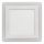 APLED - LED Kylpyhuoneen upotettava valo SQUARE DUO LED/4W + LED/12W/230V IP41 3000/4000K 19,5x19,5 cm valkoinen
