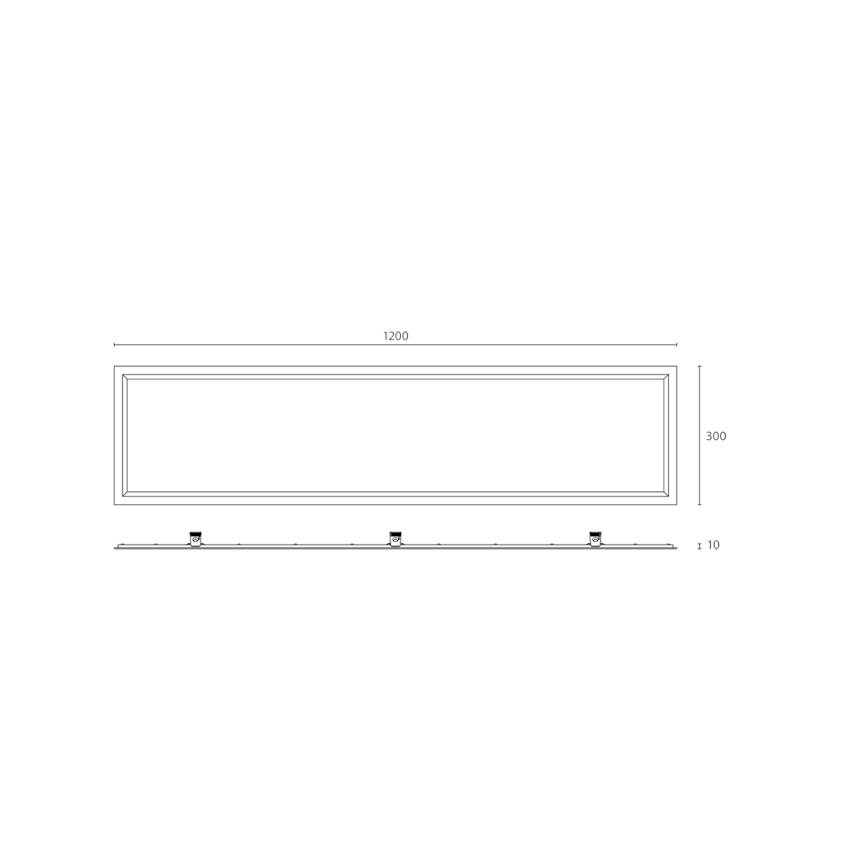 APLED - LED-kattopaneeli kylpyhuoneeseen QUADRA LED/40W/230V 4000K IP41 120x30cm