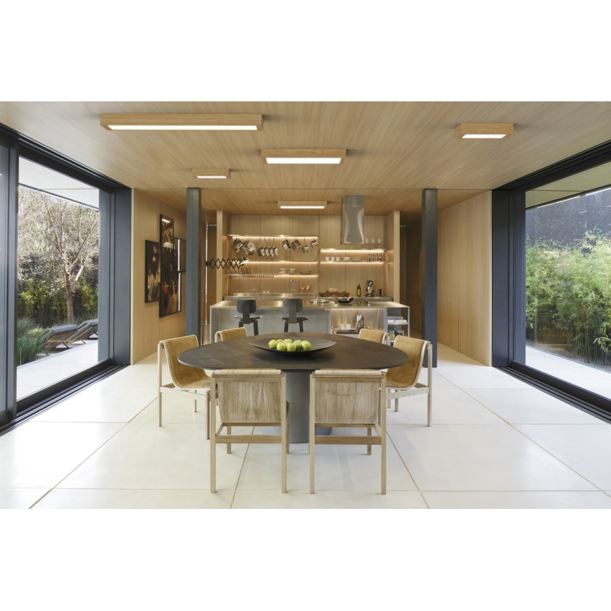 APLED - LED Pinta-asennettava paneeli QUADRA LED/42W/230V tammi