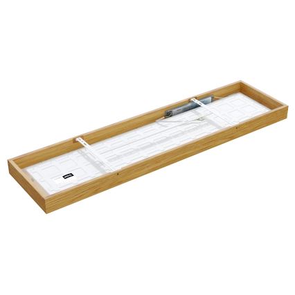 APLED - LED Pinta-asennettava paneeli QUADRA LED/42W/230V tammi