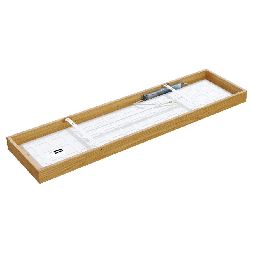 APLED - LED Pinta-asennettava paneeli QUADRA LED/42W/230V tammi