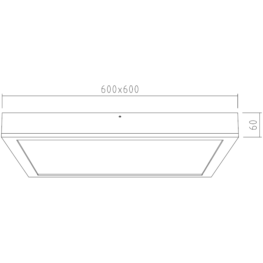 APLED - LED Pinta-asetettava paneeli QUADRA LED/40W/230V tammi