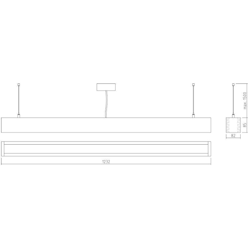 APLED - LED Riippuvalaisin LOOK LED/36W/230V 4000K 120 cm tammi