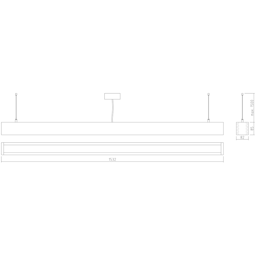 APLED - LED riippuvalaisin LOOK LED/48W/230V 4000K 150 cm tammi