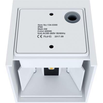 APLED - LED-ulkoseinävalaisin CUBE 2xLED/3W/230V IP65