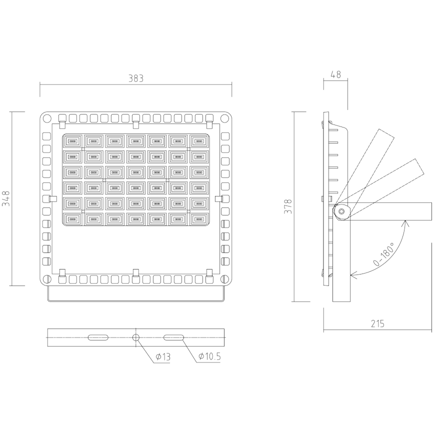 APLED - LED-ulkovalonheitin PRO LED/150W/230V IP66 15000lm 6000K