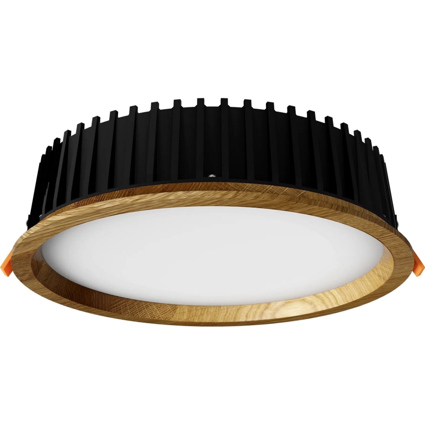 APLED - LED upotettava valo RONDO WOODLINE LED/18W/230V 4000K halkaisija 26 cm tammi massiivipuu