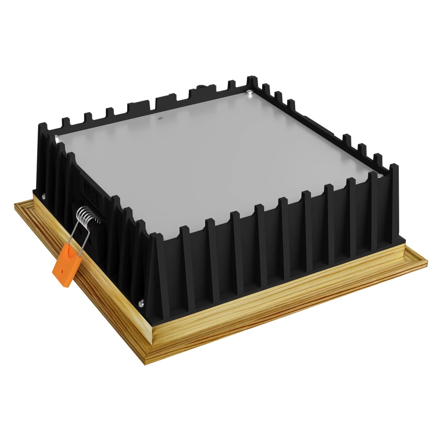 APLED - LED upotettava valo SQUARE WOODLINE LED/12W/230V 3000K 17x17 cm mänty massiivipuu