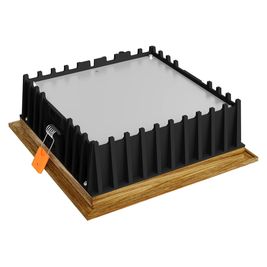 APLED - LED upotettava valo SQUARE WOODLINE LED/12W/230V 4000K 17x17 cm tammi massiivipuu