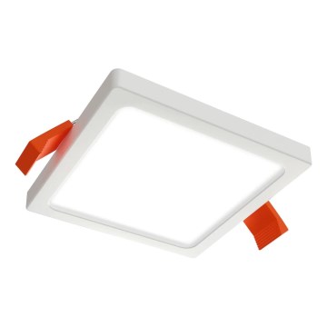 APLED - LED upotettava valo SQUARE SLIM LED/8W/230V 9x9 cm valkoinen