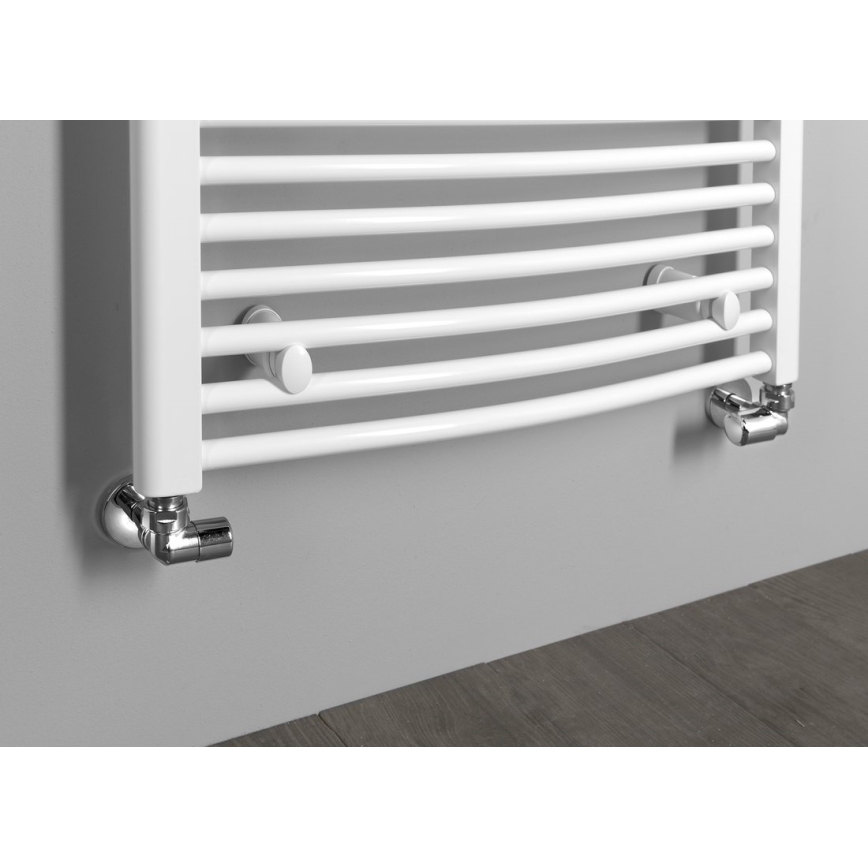 Aqualine - FIRST kulmaventtiilien liitäntäsarja oikea/kiiltävä kromi