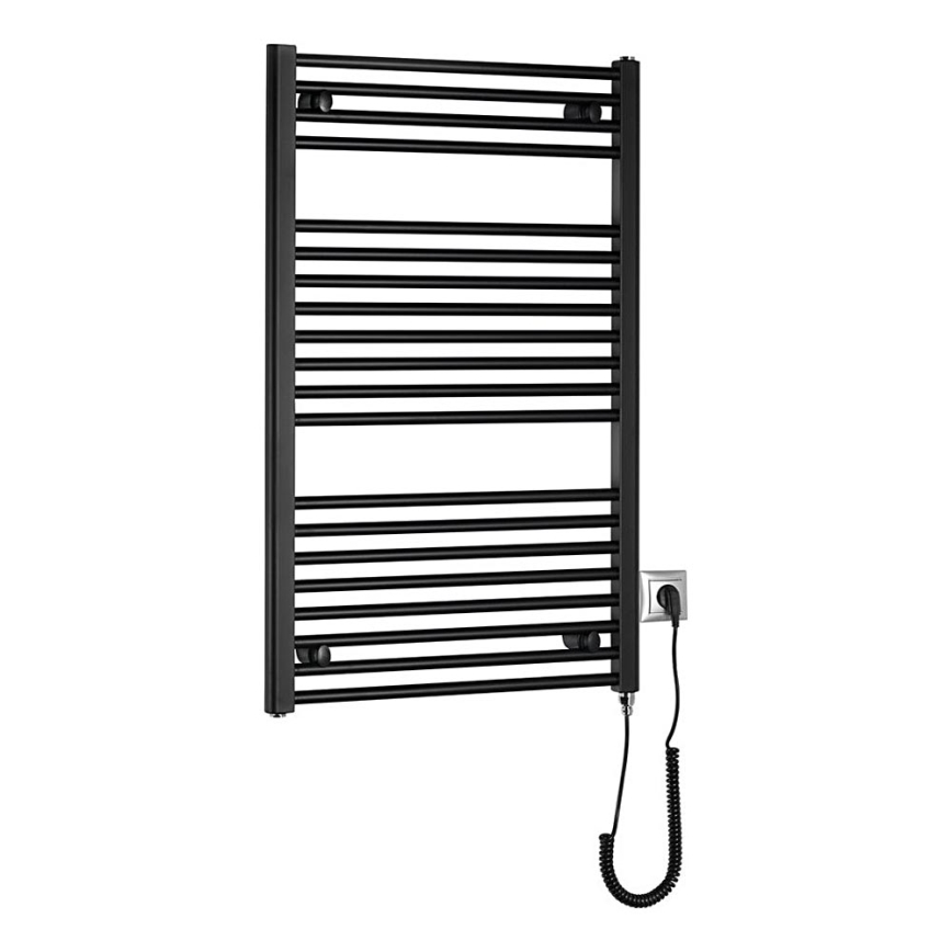 Aqualine - Kylpyhuoneen sähkö jäähdytin DIRECT-E 400W/230V 96 cm matta musta suora