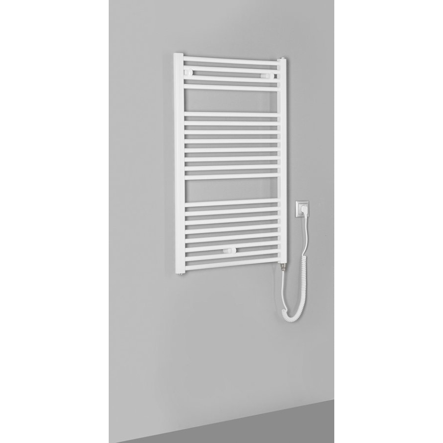 Aqualine - Kylpyhuoneen sähkö jäähdytin DIRECT-E 400W/230V 96 cm valkoinen suora