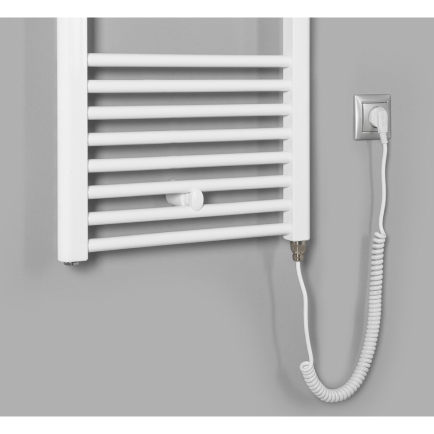 Aqualine - Kylpyhuoneen sähkö jäähdytin DIRECT-E 400W/230V 96 cm valkoinen suora