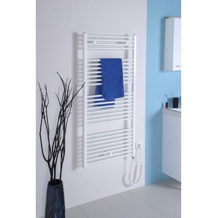 Aqualine - Kylpyhuoneen sähkö jäähdytin DIRECT-E 600W/230V 132 cm valkoinen suora