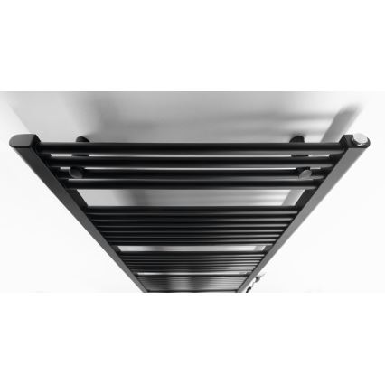 Aqualine - Kylpyhuoneen sähkö jäähdytin DIRECT-E 800W/230V 168 cm matta musta suora