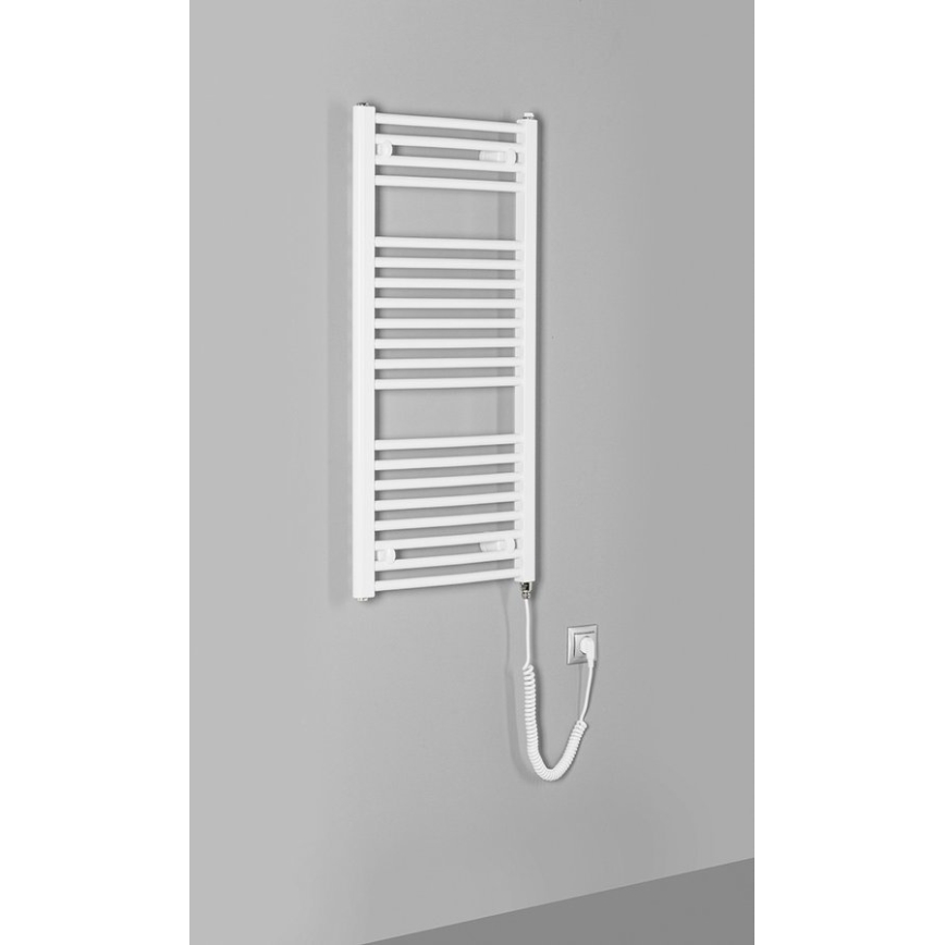 Aqualine - Kylpyhuoneen sähkö jäähdytin ORBIT-E 300W/230V 96 cm valkoinen pyöreä