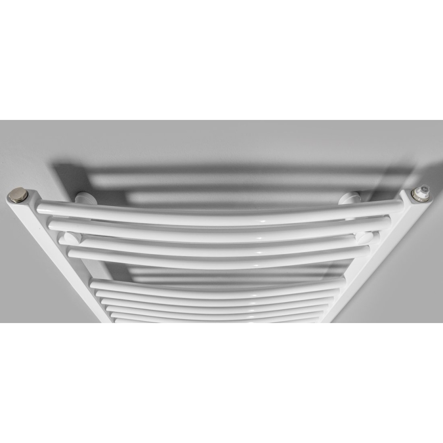 Aqualine - Kylpyhuoneen sähkö jäähdytin ORBIT-E 600W/230V 132 cm valkoinen pyöreä