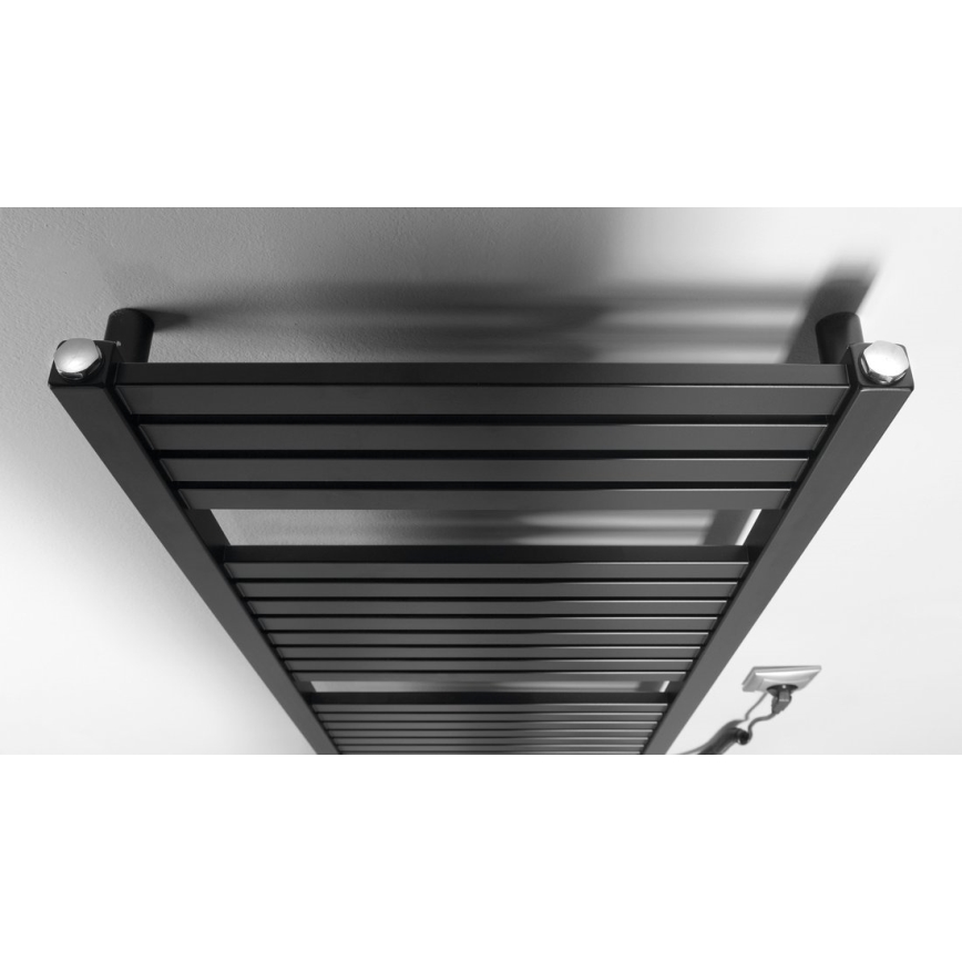 Aqualine - Kylpyhuoneen sähkö jäähdytin TONDI-E 300W/230V 97 cm matta musta suora