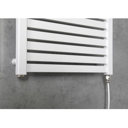 Aqualine - Kylpyhuoneen sähkö jäähdytin TONDI-E 300W/230V 97 cm valkoinen suora