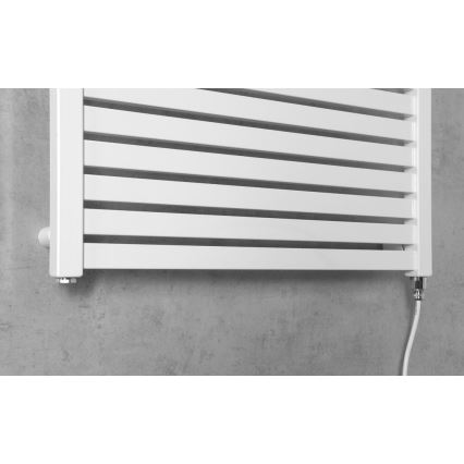 Aqualine - Kylpyhuoneen sähkö jäähdytin TONDI-E 400W/230V 97 cm valkoinen suora