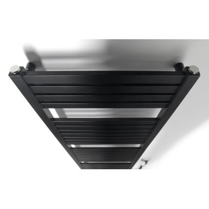 Aqualine - Kylpyhuoneen sähkö jäähdytin TONDI-E 500W/230V 133 cm matta musta suora