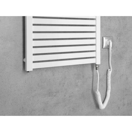 Aqualine - Kylpyhuoneen sähkö jäähdytin TONDI-E 500W/230V 133 cm valkoinen suora