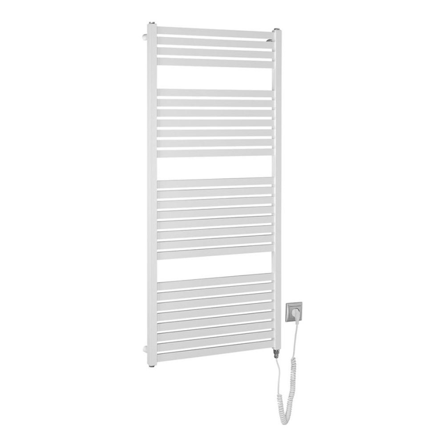 Aqualine - Kylpyhuoneen sähkö jäähdytin TONDI-E 600W/230V 133 cm valkoinen suora